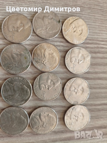 1 цент, 1 дайм, 5 цента САЩ различни години, снимка 6 - Нумизматика и бонистика - 52839163