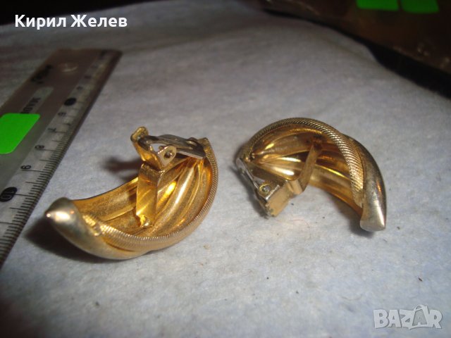 МНОГО КРАСИВИ СТИЛНИ ПОЗЛАТЕНИ КЛИПС МОДЕЛ РЕТРО АРТ ДЕКО ОБЕЦИ 16640, снимка 4 - Обеци - 36596050