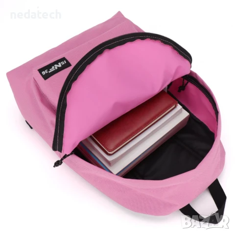Ученическа раница 15NF36, Розов, 30x12x40см., снимка 3 - Ученически пособия, канцеларски материали - 51412554