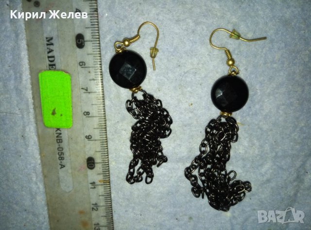 СТИЛНИ ВИНТИДЖ АРТ ВЕЧЕРНИ ОБЕЦИ ХЕНД МЕЙД УКРАШЕНИЕ 13710, снимка 3 - Обеци - 42088943