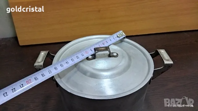 стара алуминиева тенджера , снимка 3 - Антикварни и старинни предмети - 49017097