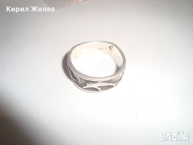 СРЕБЪРЕН ПРЪСТЕН с ДЕЛФИНИ АРТ ДИЗАЙН СРЕБРО 925 ОКСИДИРАН ТИП ХАЛКА 4083, снимка 13 - Пръстени - 30396197