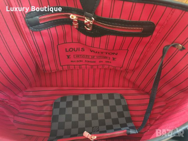 Черна чанта Louis Vuitton , снимка 4 - Чанти - 32009293