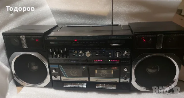 Sanwa 701 Stereo Radio Cassette Recorder , снимка 3 - Радиокасетофони, транзистори - 56046627