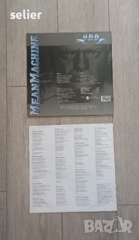 U.D.O. – Mean Machine Издание 🇩🇪 GERMANY 1989г Състояние на винила:NEAR MINT Състояние на обложкат, снимка 2 - Грамофонни плочи - 51477973