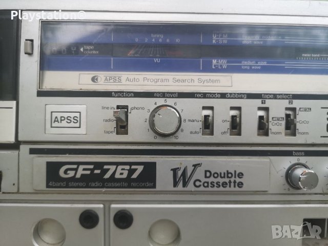 SHARP GF 767H Radio Dual cassette recorder Boombox, снимка 2 - Аудиосистеми - 40825247