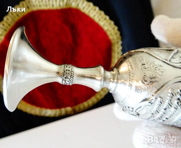 Калаена чаша с картина Цигулар на покрива,Anatevka. , снимка 8 - Антикварни и старинни предмети - 53975848