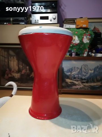 ЧЕРВЕНА ГОЛЯМА ТАРАМБУКА-ВНОС СИРИЯ 1904221300, снимка 2 - Ударни инструменти - 36506577