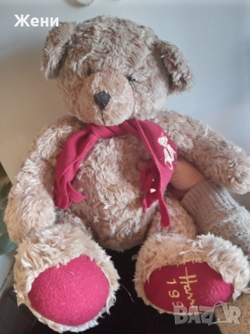 Голямо колекционерско плюшено мече Harrod's 1999, снимка 1