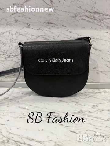 Calvin Klein дамска чанта в бяло или черно, снимка 4 - Чанти - 54011808
