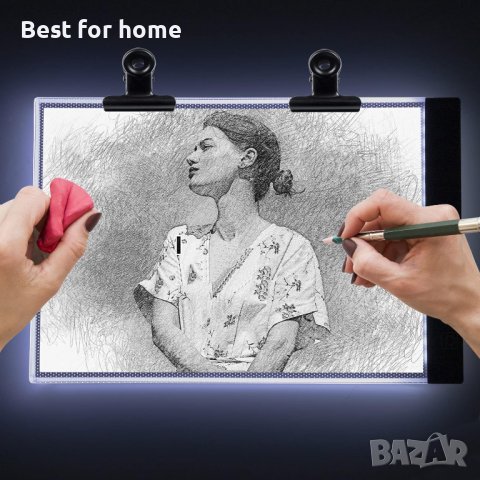 Coolzon LED светлинна дъска за копиране, A4 Осветителна кутия за очертаване, снимка 2 - Други - 42822431