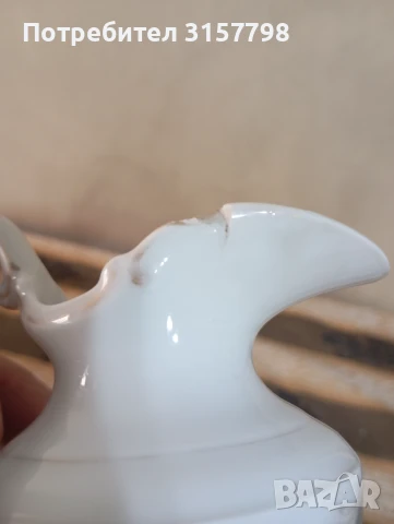 Стара порцеланова каничка, снимка 4 - Други ценни предмети - 51258503