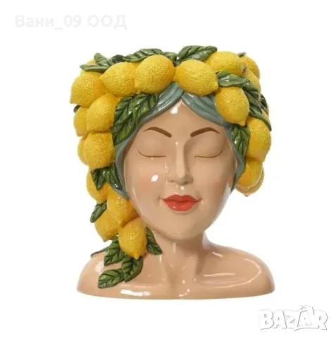 Кашпа с дизайн "Лимони"