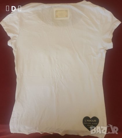  Philipp plein блузка с блестящи камъни- М, снимка 5 - Тениски - 33783849