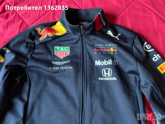 НОВО оригинално софтшел softshell яке PUMA RED BULL F1 размер M от САЩ , снимка 4 - Спортни дрехи, екипи - 52740430