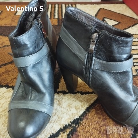 Дамски боти от естествена кожа, снимка 5 - Дамски обувки на ток - 37292052
