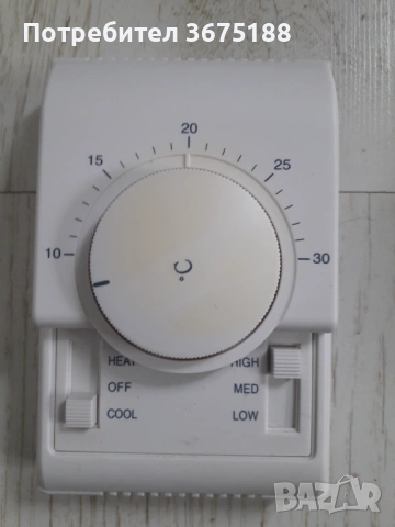 Стаен термостат за вентилаторен конвектор (фанкойл)