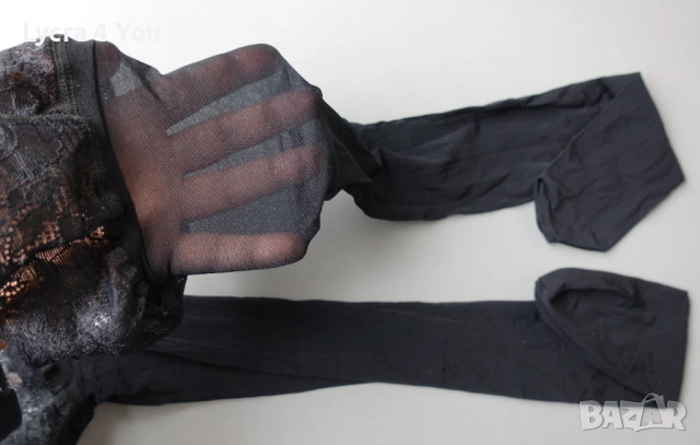 S черни чорапи със силикон, снимка 5 - Бельо - 52459895