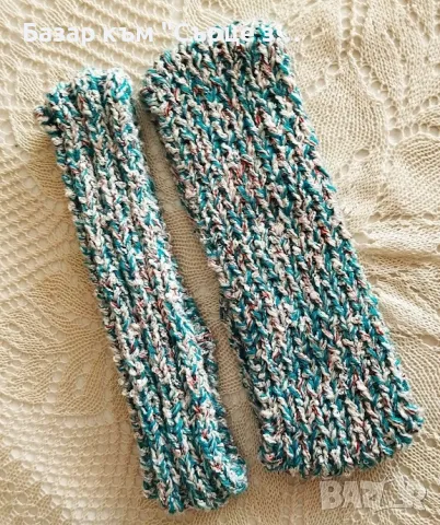 Ръчно плетени вълнени шапки, шалче, ленти, снимка 14 - Шапки - 43827905