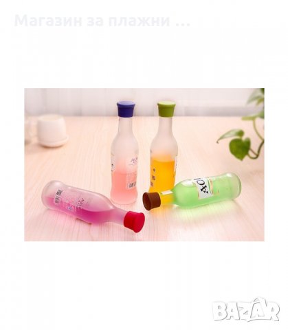 СИЛИКОНОВИ ЦВЕТНИ ТАПИ ЗА БУТИЛКИ - код 1344, снимка 4 - Други - 34287531