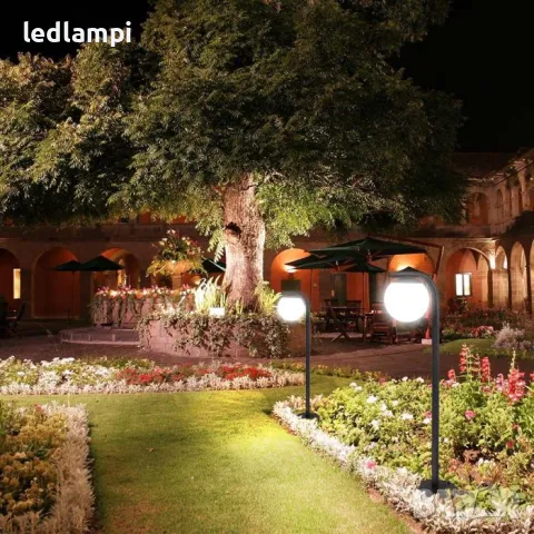 Градински Стълб Единичен 105cm Е27 Черен, снимка 7 - Външни лампи - 50130655