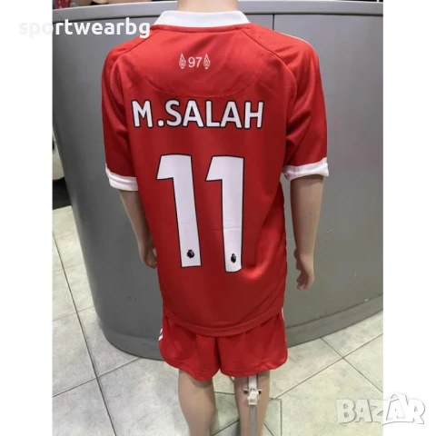 Детски футболен екип Ливърпул 2025 2026 домакински с Мохамед Салах, снимка 1