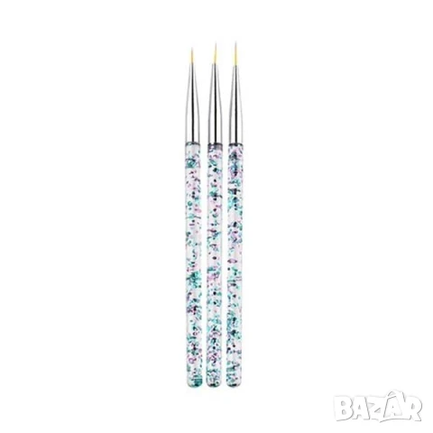 РАЗПРОДАЖБА! - Комплект Детайлни четка за нокти – 7/9/11 мм