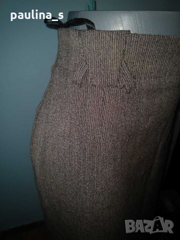 Два броя / Офис миди пола с хастар, с вълна и висока талия / за офис , снимка 6 - Поли - 31157231