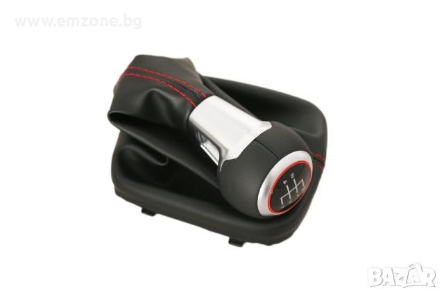 Топка за скоростен лост с кожен маншон и рамка за Ауди AUDI A3 S3 8P S-line Sportback 2003-2012 5ск., снимка 2 - Аксесоари и консумативи - 51743367