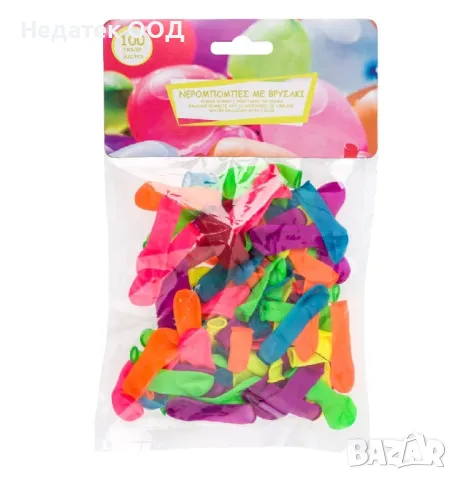 Цветни водни бомбички, 100 бр.