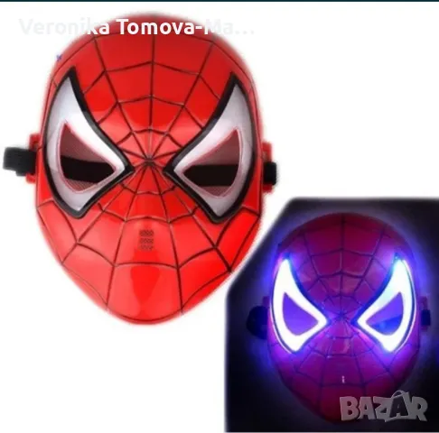 Светещи маски на Спайдърмен,Батман,Железния човек,Хълк