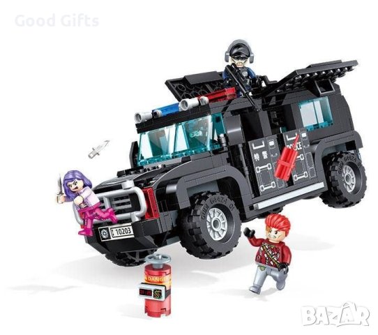 Конструктор City Полицейско преследване, 356 Части, снимка 2 - Конструктори - 42310598