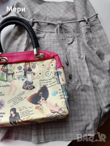 Блестяща пола и чанта само за 5 лв.