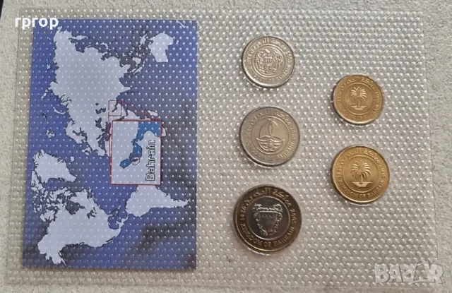 Бахрейн
Сет 5 монети.
2002 - 2005 година.
UNC., снимка 10 - Нумизматика и бонистика - 49588154