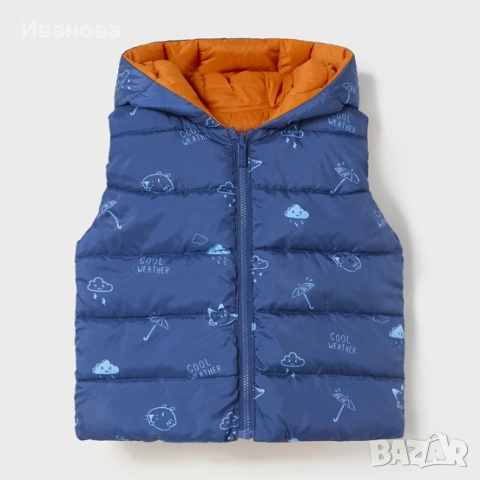 Двулицев бебешки елек / грейка MAYORAL, снимка 3 - Бебешки якета и елеци - 53141611