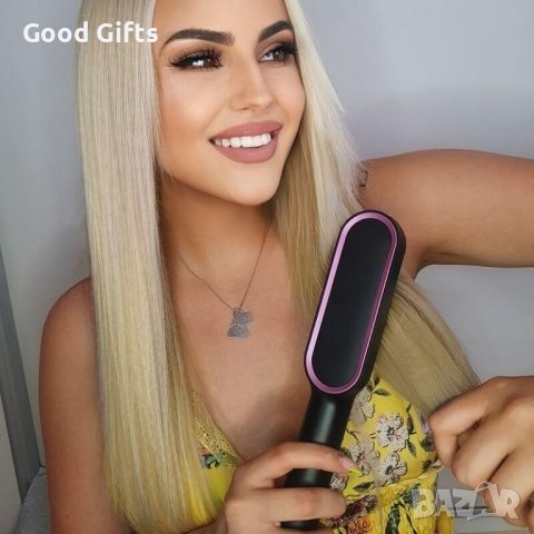 Четка за изправяне на коса с йонизация SUPERHAIR, снимка 4 - Преси за коса - 38119613