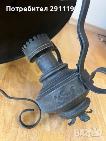 Метална лампа, снимка 2 - Антикварни и старинни предмети - 54244623