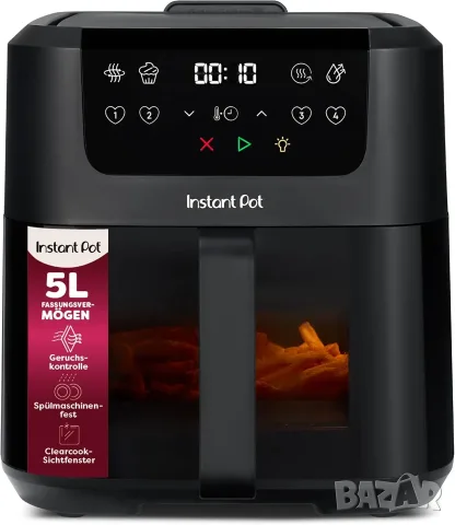 Фритюрник с горещ въздух Instant Pot Vortex Compact 5 л, с прозорец