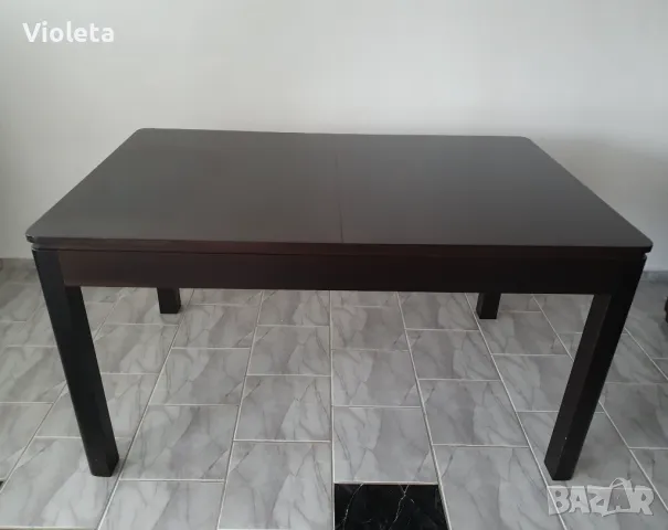 Разтегателна трапезна маса Saragosa в отлично състояние, снимка 2 - Маси - 49137378