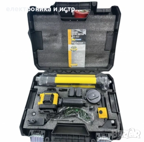 4D ЛАЗЕРЕН НИВЕЛИР с 16 линии (четири точков) самонивилиращ се , снимка 2 - Други инструменти - 53270203
