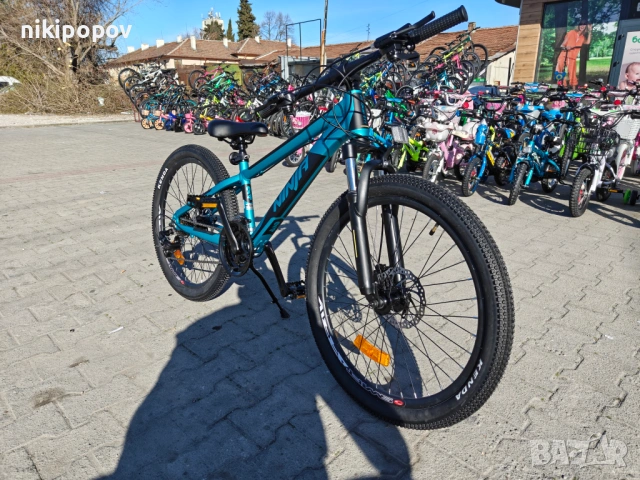 BG Алуминиев велосипед 24" NINJA син, снимка 5 - Велосипеди - 54334851