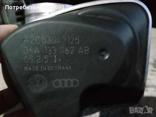 Дроселова клапа за Сеат Толедо 1.6 бензин 102к.с 2005г , снимка 2 - Части - 52991601