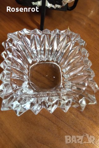 Бохемия кристални мини пепелници стойка ковано желязо , снимка 7 - Сервизи - 30925096