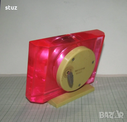 Настолен часовник Молния, механичен, седмичен, снимка 7 - Антикварни и старинни предмети - 52863033