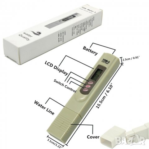 Уред за измерване на чистотата на водата - ПРОМО- ТДС 3, снимка 8 - Градински инструменти - 29538279