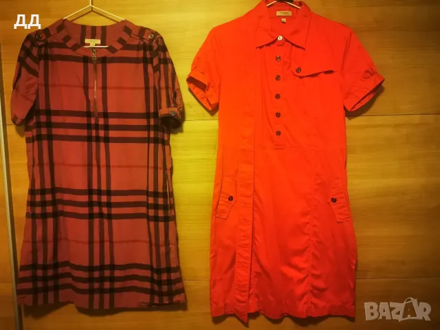 2 рокли с къс ръкав Burberry - tartan и тип "сафари", снимка 1