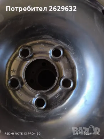 Джанта 5x100 R15, снимка 5 - Гуми и джанти - 48018025