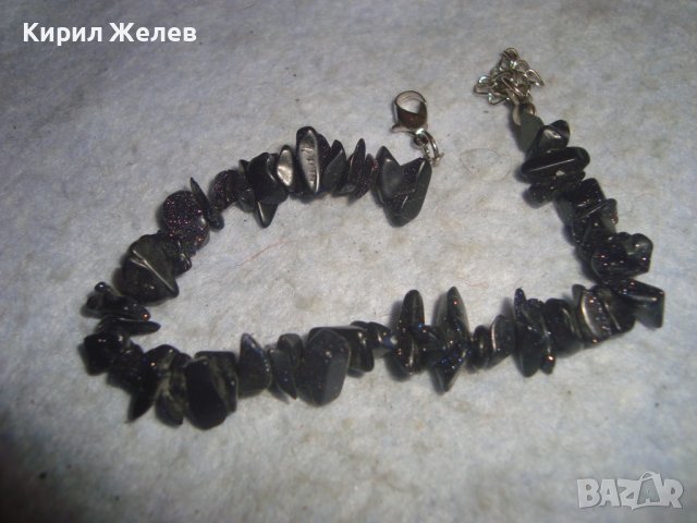 СКЪПОЦЕННА АРТ ГРИВНА от НАТУРАЛЕН АВАНТЮРИН КАМЪЧЕТА ХЕНД МЕЙД БИЖУ 30683, снимка 3 - Гривни - 37912739