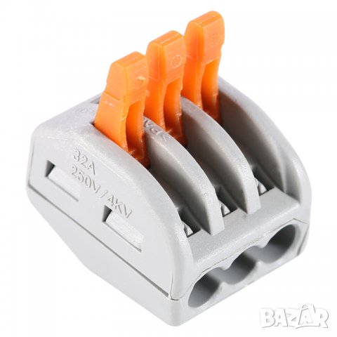 Клеми за свързване на проводници PCT-213 10 боря в пакет, снимка 2 - Други инструменти - 34434905