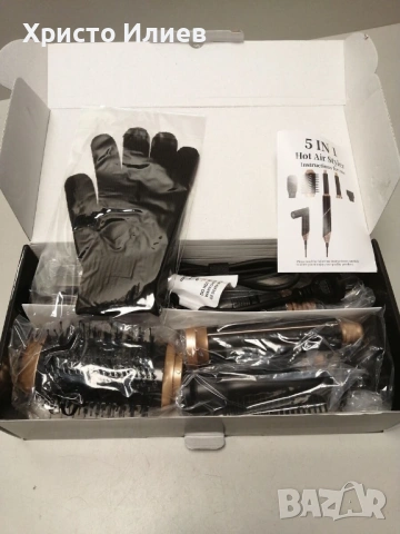 Йонизиращ сешоар с Четка за горещ въздух маша 5 в 1, снимка 16 - Сешоари - 53186479